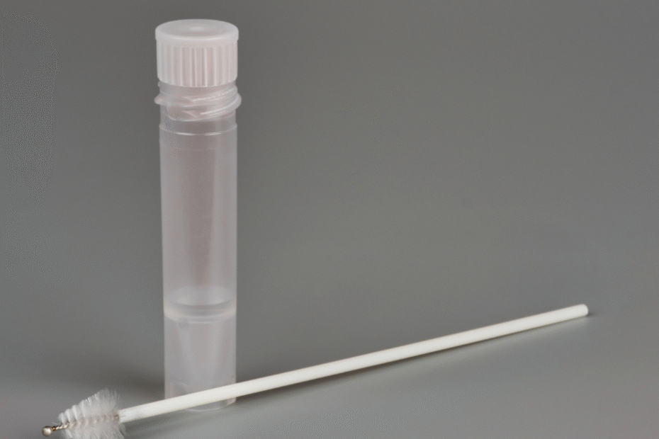 imagem ilustrando kit para coleta do exame genotipagem hpv