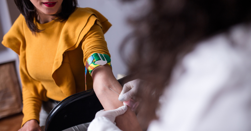 Exame de sangue para investigar homocisteína alta e trombofilia