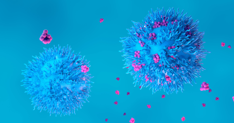 Exame CD4 e CD8: O Que Avalia e Quando Investigar Ilustração de linfócitos T do sistema imunológico relacionados ao exame CD4 e CD8