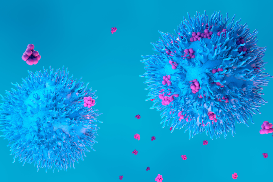 Ilustração de linfócitos T do sistema imunológico relacionados ao exame CD4 e CD8