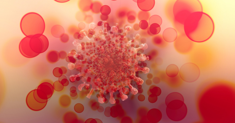 Representação ilustrativa do Papilomavírus Humano (HPV), vírus associado a alterações celulares e hpv 16 e 18 positivo