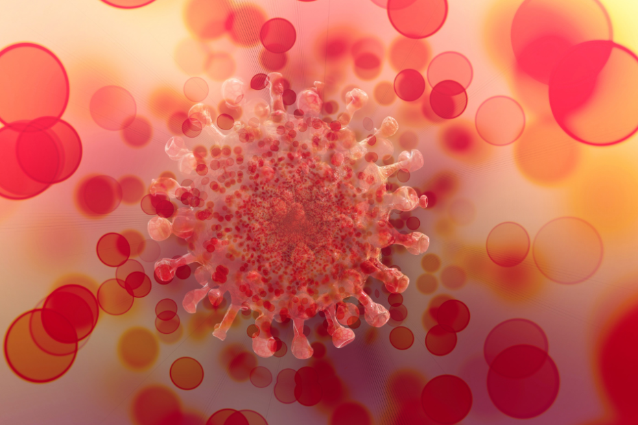 Representação ilustrativa do Papilomavírus Humano (HPV), vírus associado a alterações celulares e hpv 16 e 18 positivo